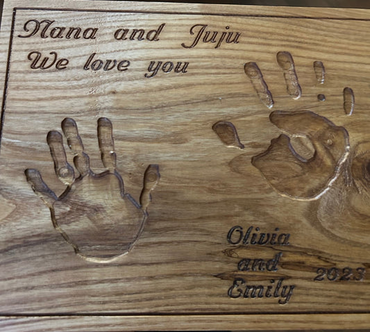 Handprint plaque